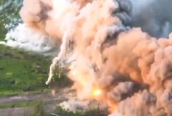 Potężna eksplozja na froncie. Celem rosyjski skład amunicji