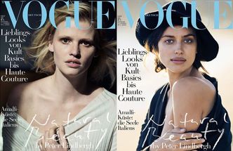 Kate Moss, Lara Stone i Irina Shayk na okładkach "Vogue'a"