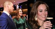 Wyluzowani Cambridge'owie świętują w Dublinie. Szmaragdowa Kate olśniewa gości w muzeum browaru Guinnessa, a William żartuje z koronawirusa (ZDJĘCIA)