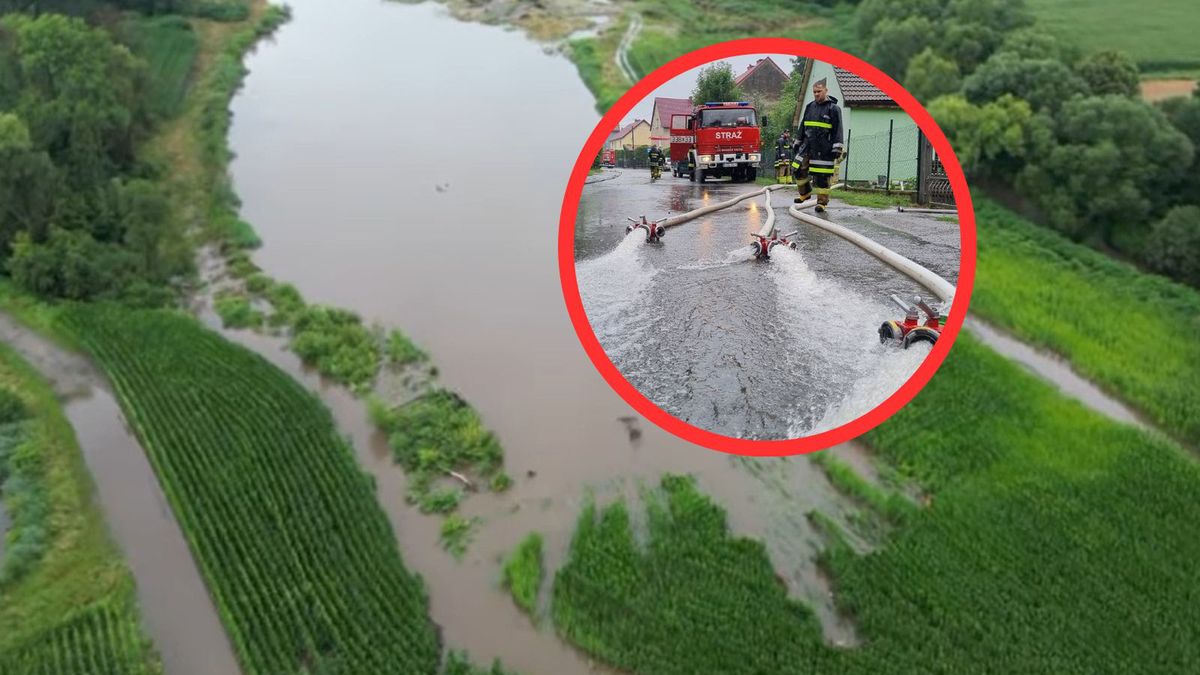 Wał w Kałkowie znów przerwany przez wodę