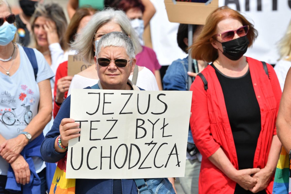 Manifestacja solidarności z Afganistanem w Warszawie. Przypomnieli katolikom jedno