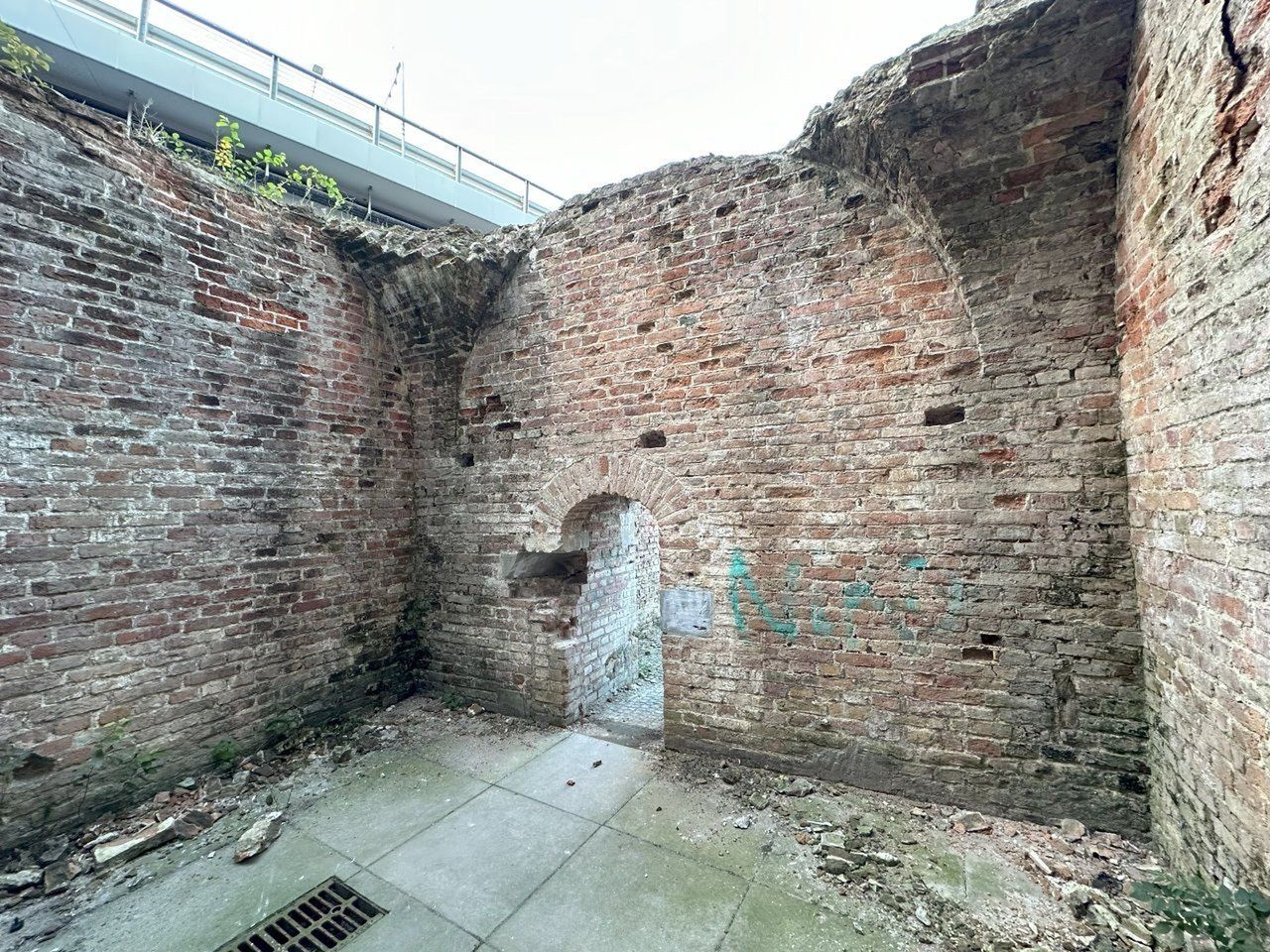 Relikty Bastionu Wiebe w Gdańsku
