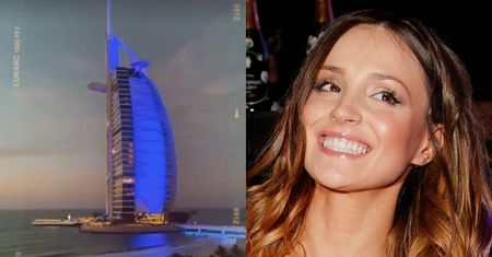 Marina Łuczenko zachwyca się widokami z balkonu podczas WAKACJI W DUBAJU