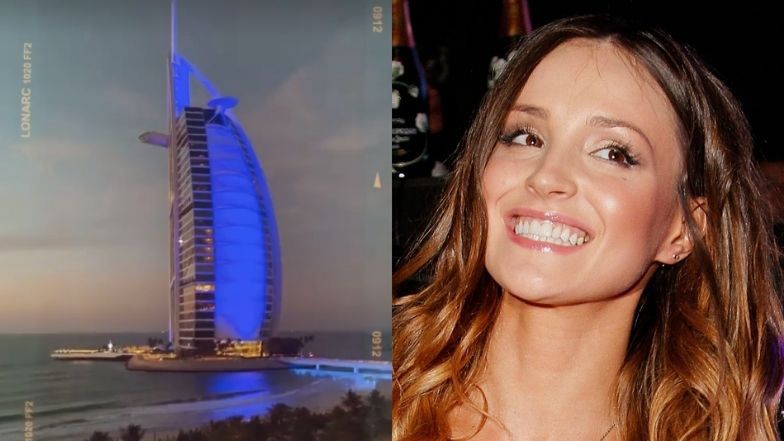 Marina Łuczenko zachwyca się widokami z balkonu podczas WAKACJI W DUBAJU