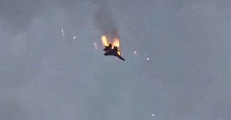Rosjanie zestrzelili własną maszynę. Moment katastrofy Su-27