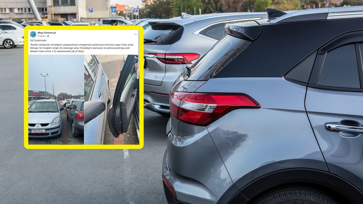 Zdenerwowała ją sytuacja na parkingu w Gnieźnie.