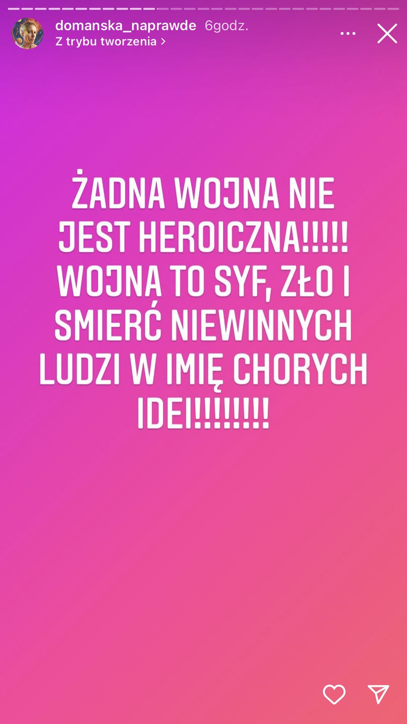 Aleksandra Domańska uderza w Amerykanów