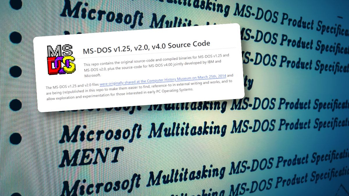 Microsoft upublicznił kod źródłowy MS-DOS 4.0