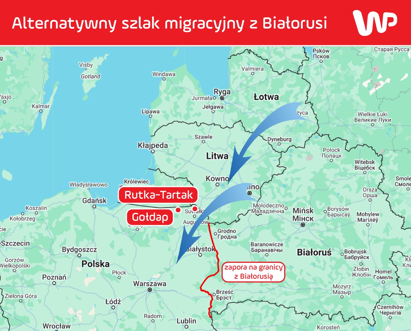 Migranci omijają barierę na granicy polsko-białoruskiej