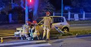 Gorzów: Roztrzaskał renault o słup sygnalizatora