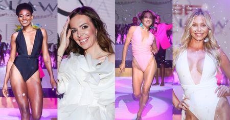 Celebrytki paradują po wybiegu na pokazie kostiumów Anny Wendzikowskiej: Osi Ugonoh, Dagmara Bryzek, Martyna Kondratowicz... (ZDJĘCIA)