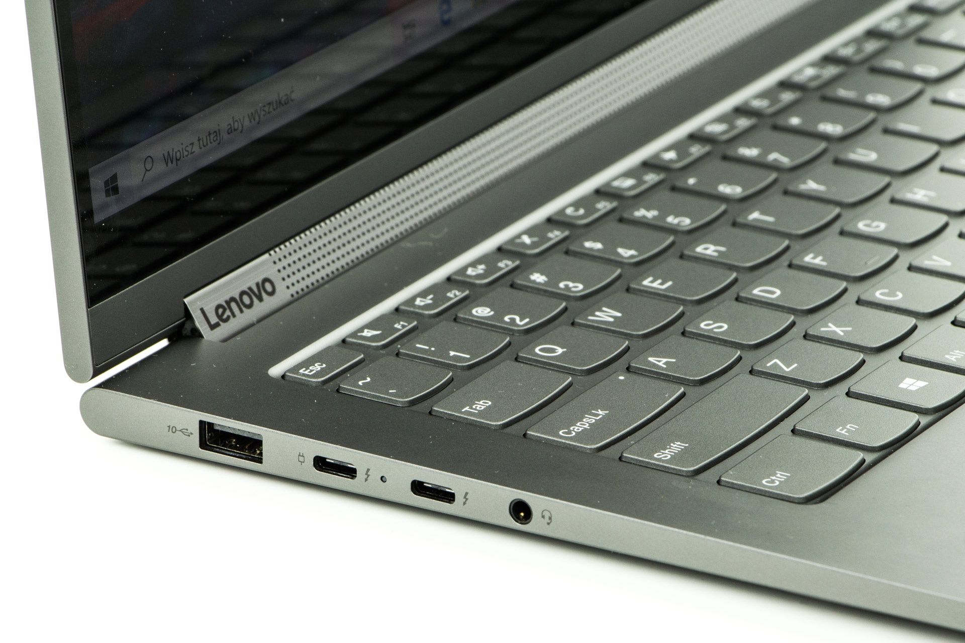 Lenovo Yoga C940 - porty po lewej stronie