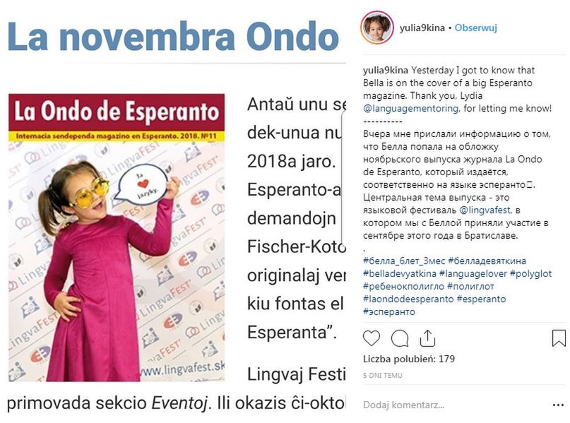 Profil Belli śledzi prawie 70 tys. osób