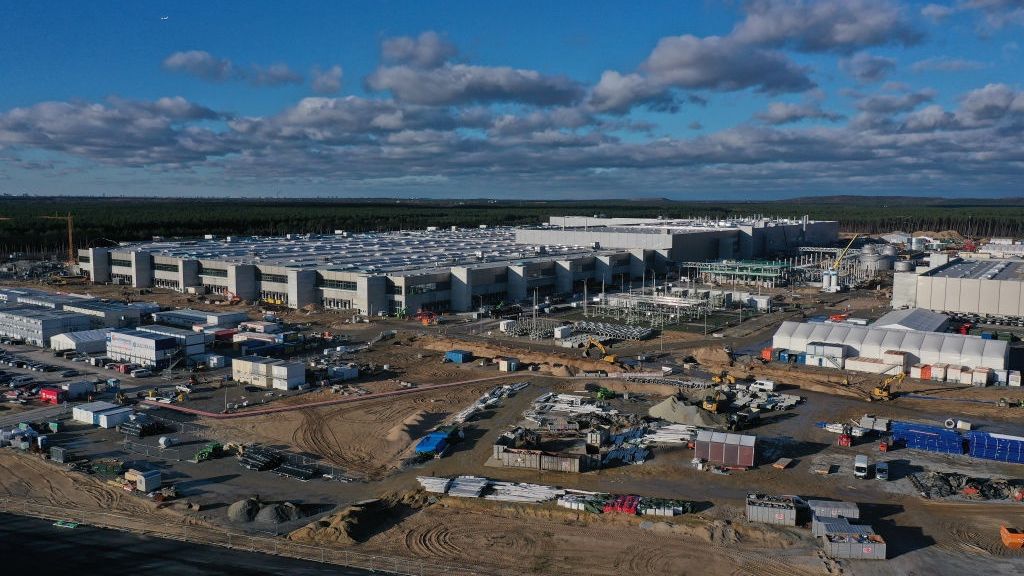 Tesla To Begin Car Production In December At New Gruenheide Plant
FREIENBRINK, GERMANY - DECEMBER 02: In this aerial view the new Tesla Giga factory stands near Gruenheide just outside Berlin on December 02, 2021 at Freienbrink, Germany. According to media reports Tesla will begin an initial phase of mass production this month after having completed the assembly of the first five Model Y cars recently. The factory was originally scheduled to begin production last July but has been slowed by both bureaucratic hurdles and the pandemic. (Photo by Sean Gallup/Getty Images)
Sean Gallup
bestof, topix