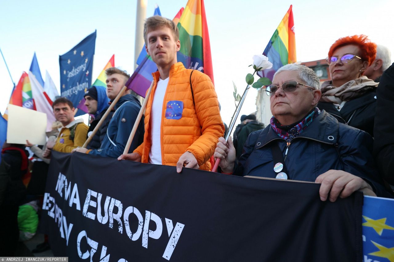 Protest w Warszawie. "Babcia Kasia zatrzymana"