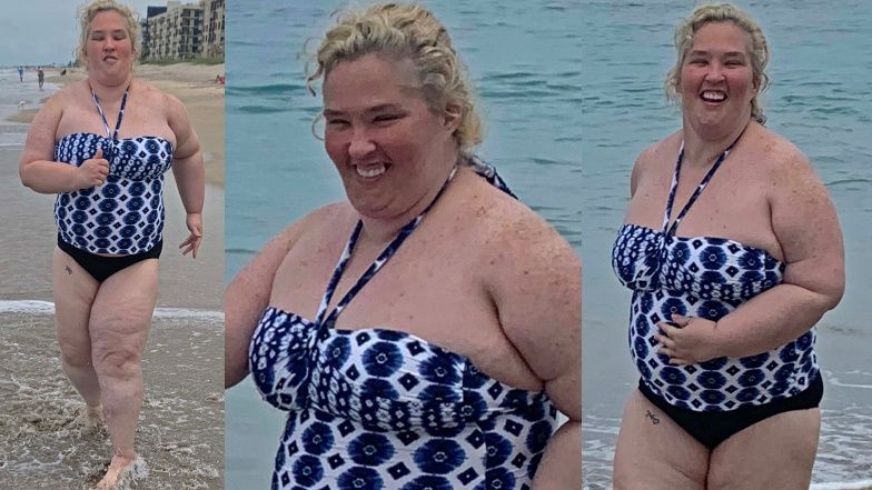 Mama June ćwiczy na plaży