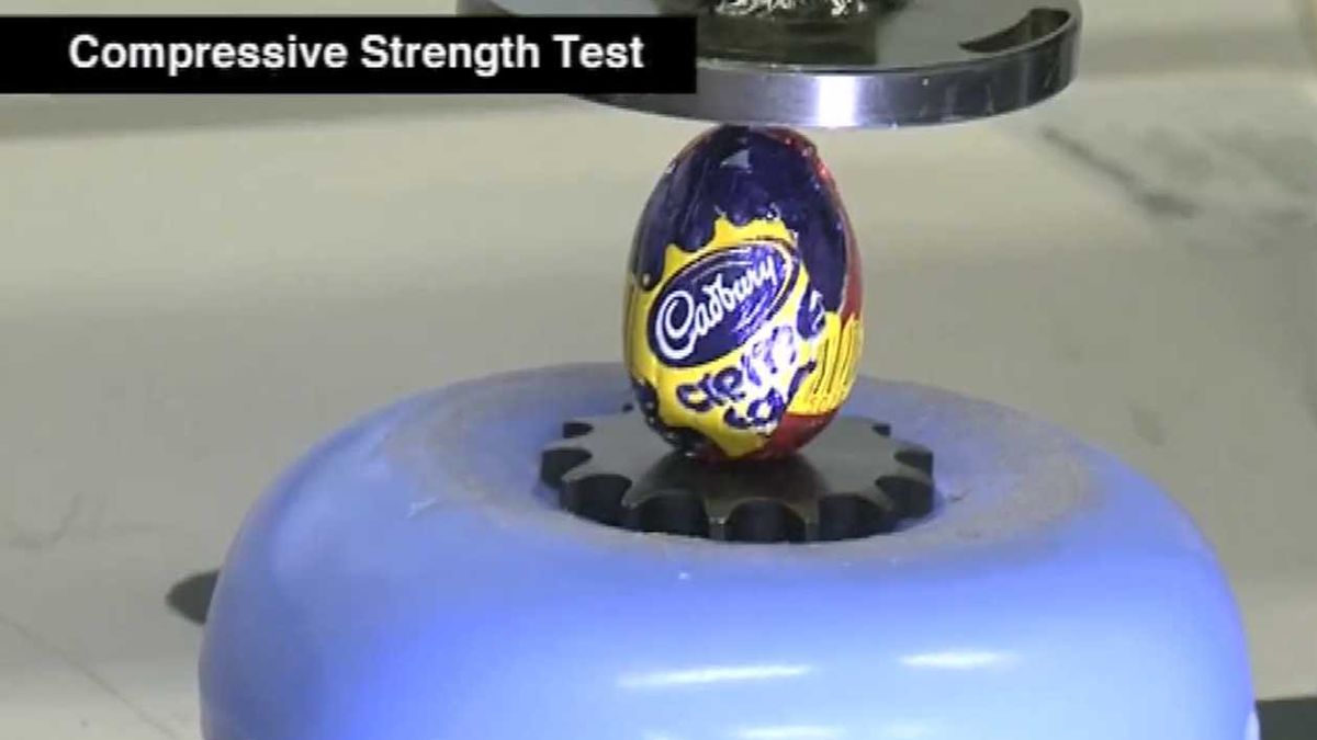 Ile wytrzymają czekoladowe jajka? [wideo] 1