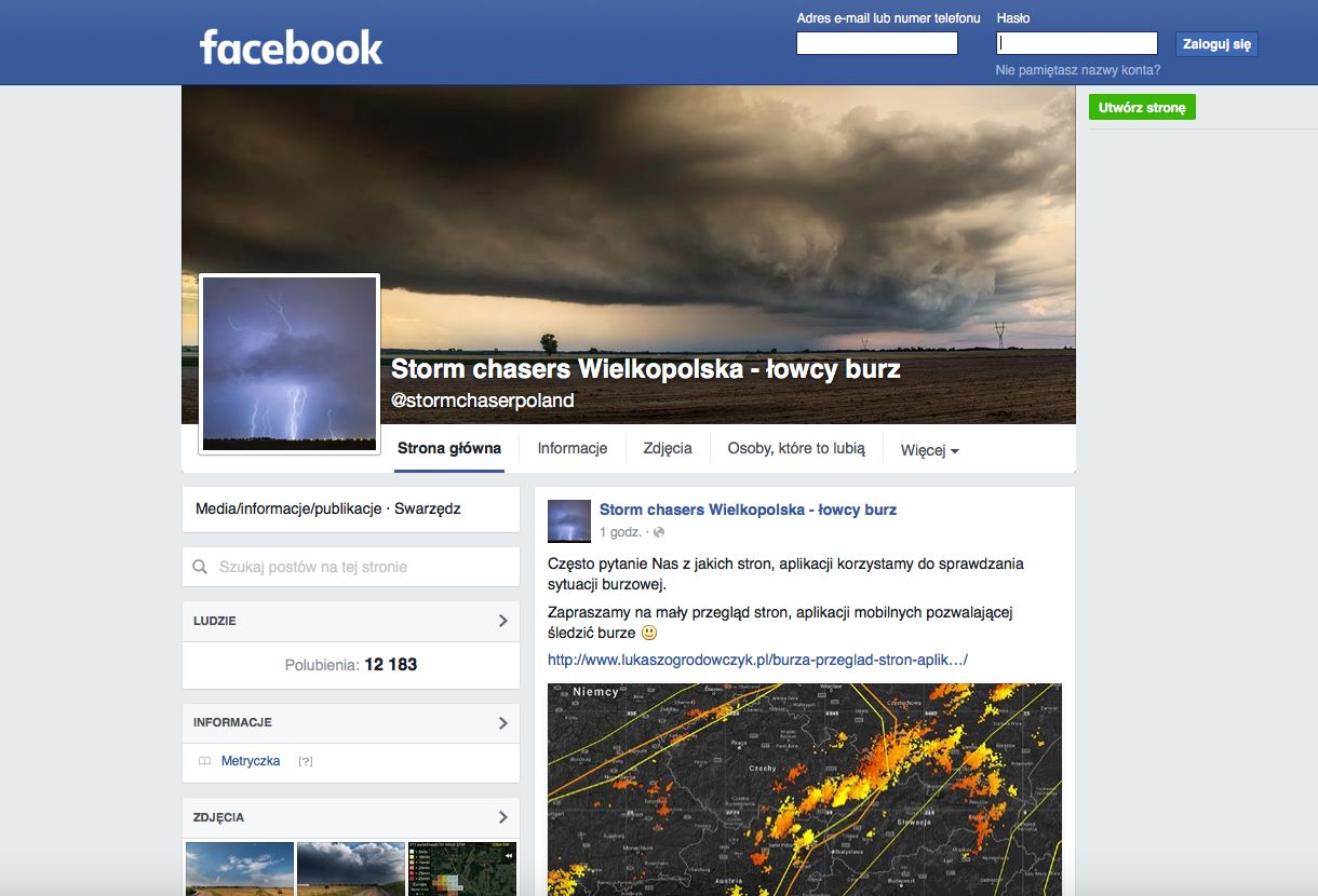 Gdzie jest burza? Przegląd stron i aplikacji nie tylko dla fotografa 29
