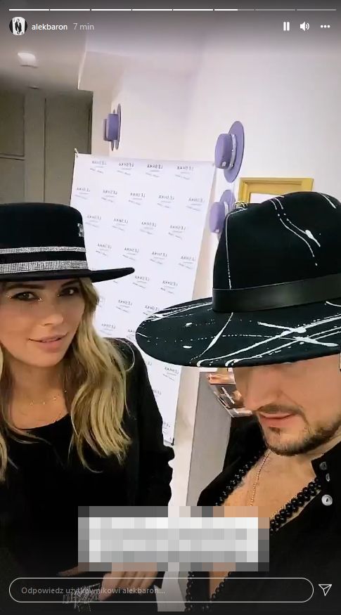 Baron wspiera Sandrę Kubicką w roli projektantki kapeluszy