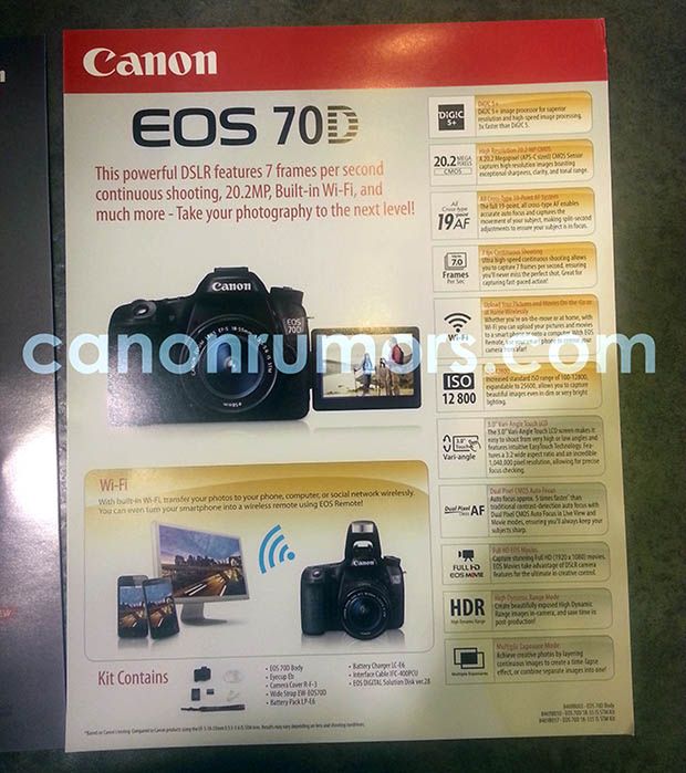 Canon EOS 70D przyłapany - znamy prawdopodobną specyfikację 2