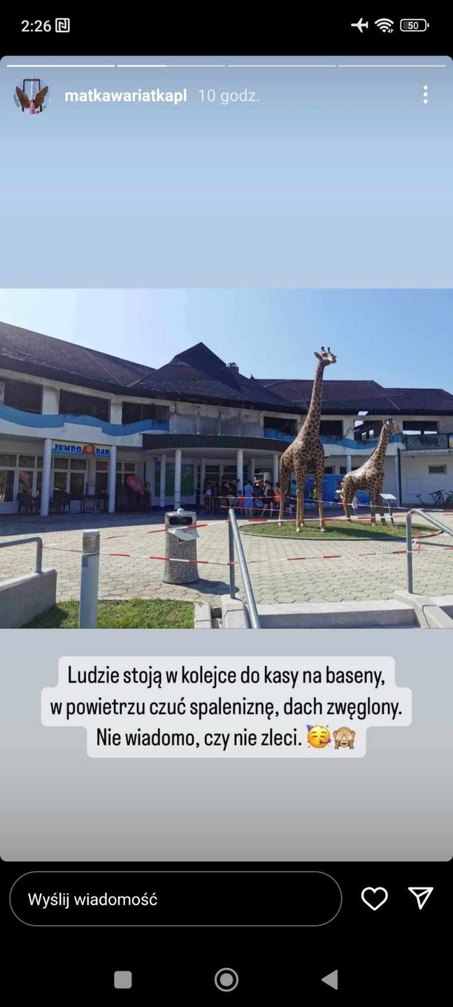 Wiola Wołoszyn zrelacjonowała na Instagramie całe zdarzenie