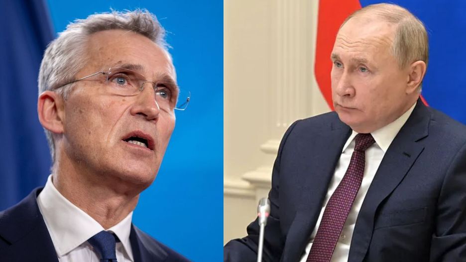 Jens Stoltenberg i Władimir Putin (Fot. PAP/EPA/GETTY) 
