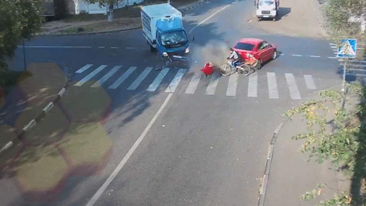 Rowerzysta o włos od śmierci 1