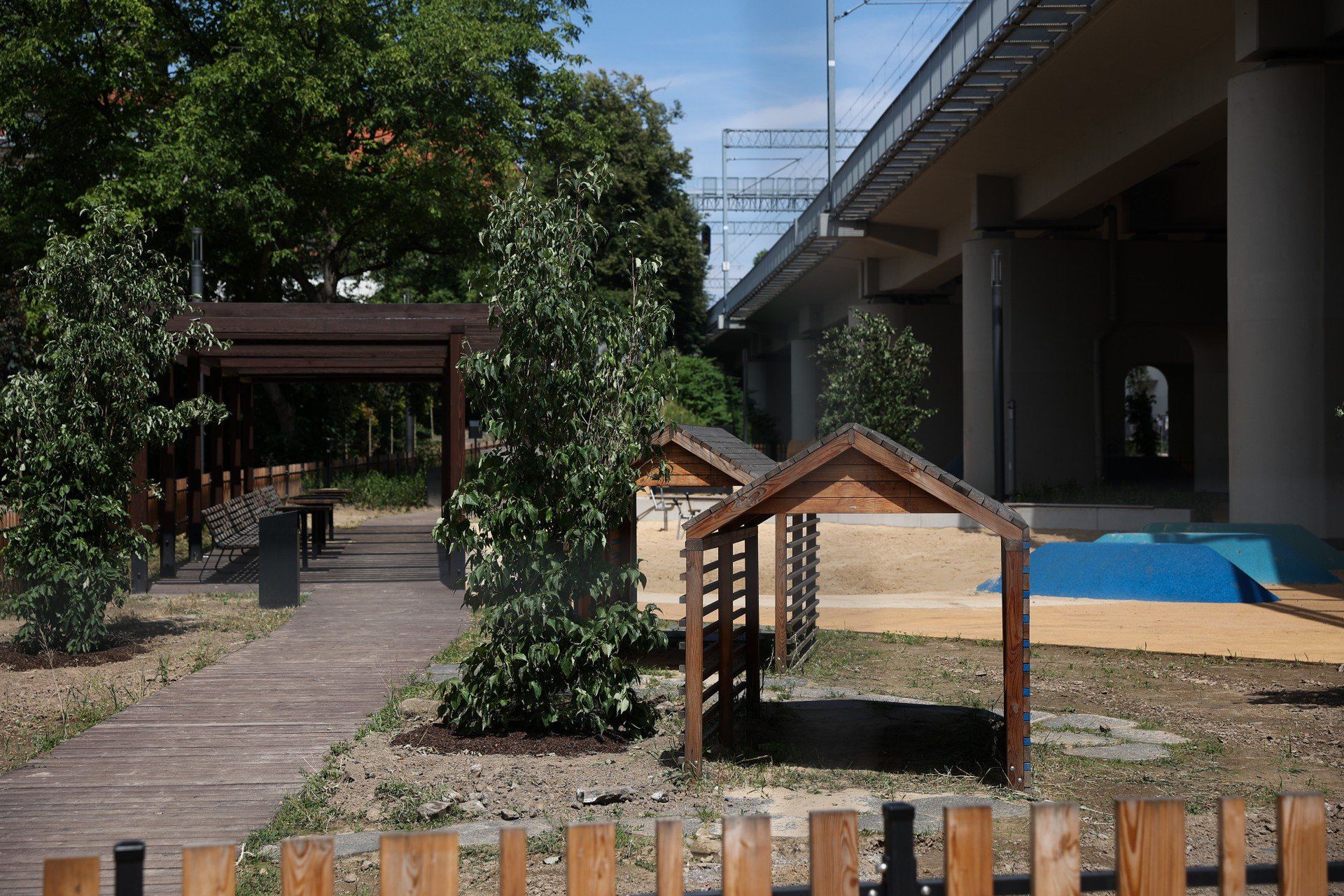 Park Kolejowy w Krakowie - etap I między ulicami Kopernika a Grzegórzecką