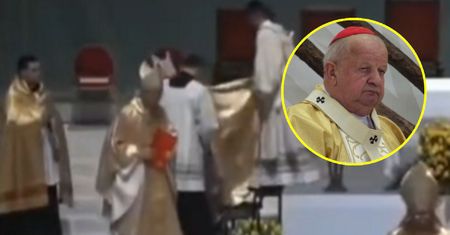 Nieprzyjemne zachowanie kard. Dziwisza. Wszystko nagrały kamery