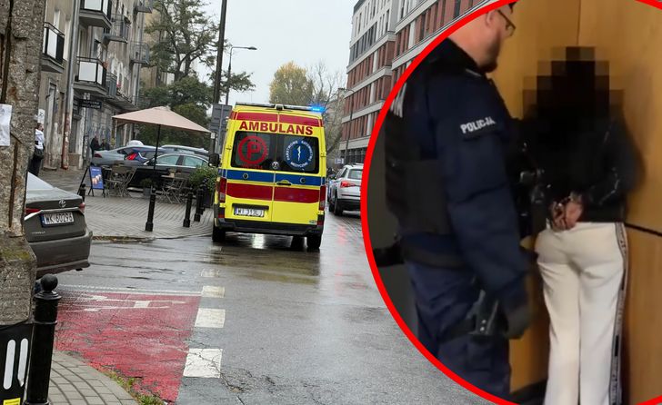 Nożowniczka w Warszawie. Jest nagranie z zatrzymania