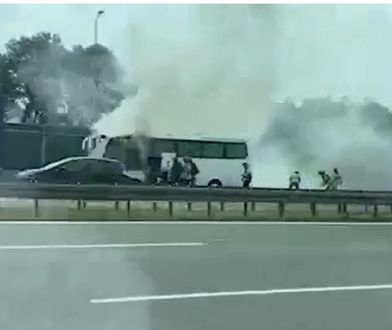 Małopolska. Pożar autokaru z wycieczką szkolną. Ewakuowano pasażerów