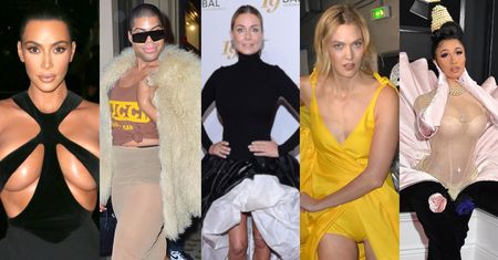 NAJGORSZE stylizacje lutego: półnaga Kim Kardashian, wulgarny EJ Johnson i "inspirowana" Ciarą kreacja Gosi Rozenek (ZDJĘCIA)
