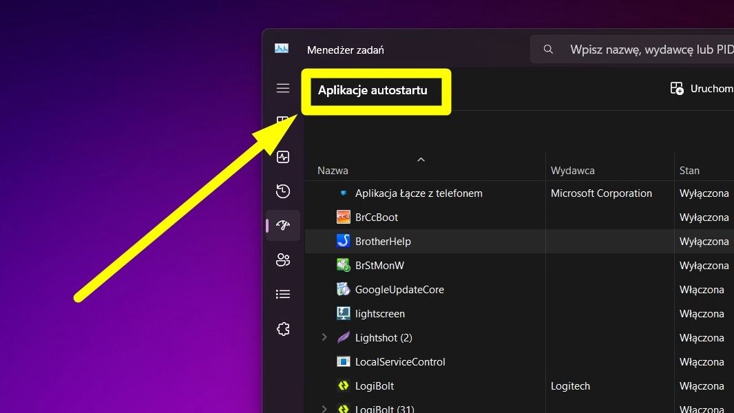 Ustawienia autostartu w Windows 11
