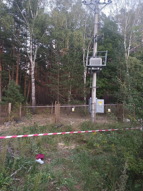 Transformator, na który wszedł 13-latek