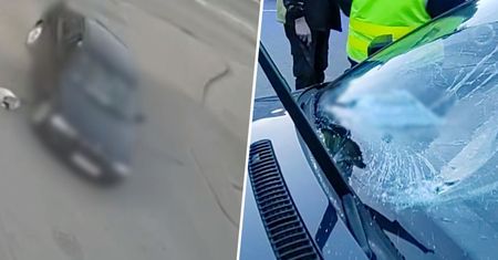 Brawura 18-latka za kierownicą bmw. Moment potrącenia rowerzysty