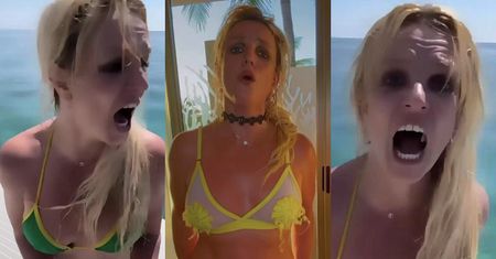 Odziana w bikini Britney Spears WYDZIERA SIĘ na pokładzie łodzi. Przykry widok? (WIDEO)