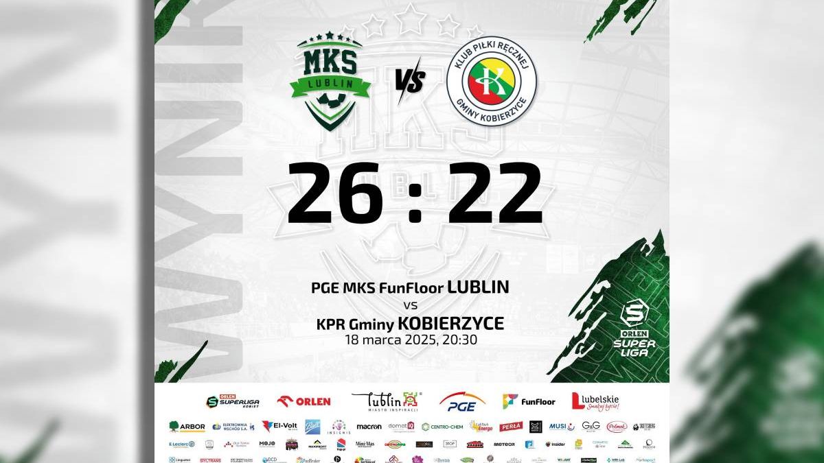 grafika, wynik meczu PGE MKS FunFloor Lublin