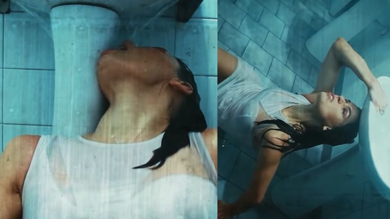 Natasza Urbańska w teledysku do utworu "Rolowanie"