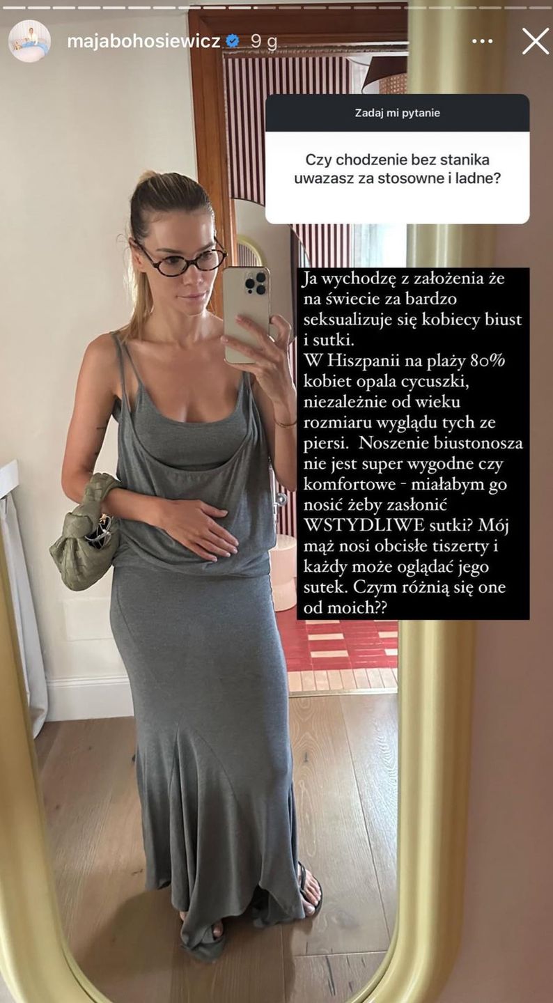 Maja Bohosiewicz o chodzeniu bez stanika 