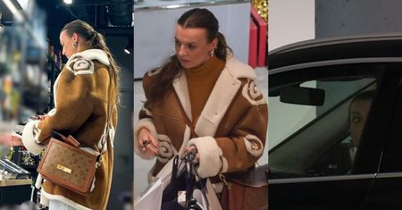 Katarzyna Sokołowska buszuje po galerii handlowej z torebką Louis Vuitton wartą 15 TYSIĘCY złotych... (ZDJĘCIA)