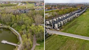 Kraków: Do Parku Tetmajera zbliża się nowa szeregowa zabudowa Bronowic