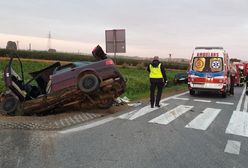 Groźny wypadek w Goźlicach. Do szpitala trafiło pięć osób