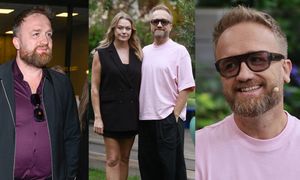 Bartłomiej Kasprzykowski wpadł z Tamarą Arciuch do śniadaniówki. Internauci ONIEMIELI na widok szczuplejszego o 21 kg aktora: "Jak wino!" (ZDJĘCIA)