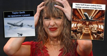 Internauci drwią z Taylor Swift na potęgę! MEMY o jej podróżach samolotem wycisną ci z oczu łzy śmiechu