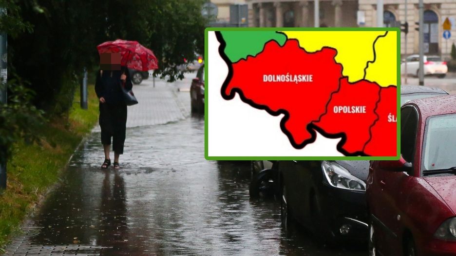&#34;W najbliższych godzinach prognozowane są intensywne opady deszczu oraz burze. W wielu powiatach obowiązują ostrzeżenia drugiego stopnia&#34; - informuje Dolnośląski Urząd Wojewódzki.