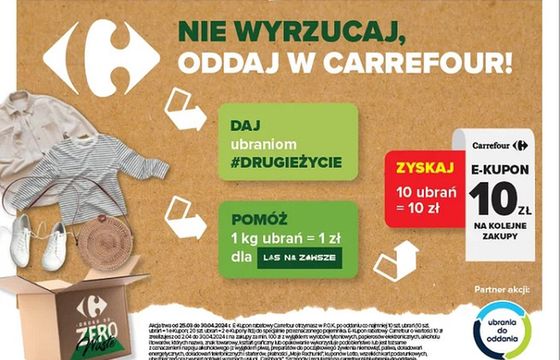 Carrefour zapłaci za używane ubrania
