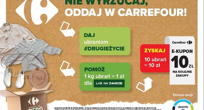 Carrefour zapłaci za używane ubrania
