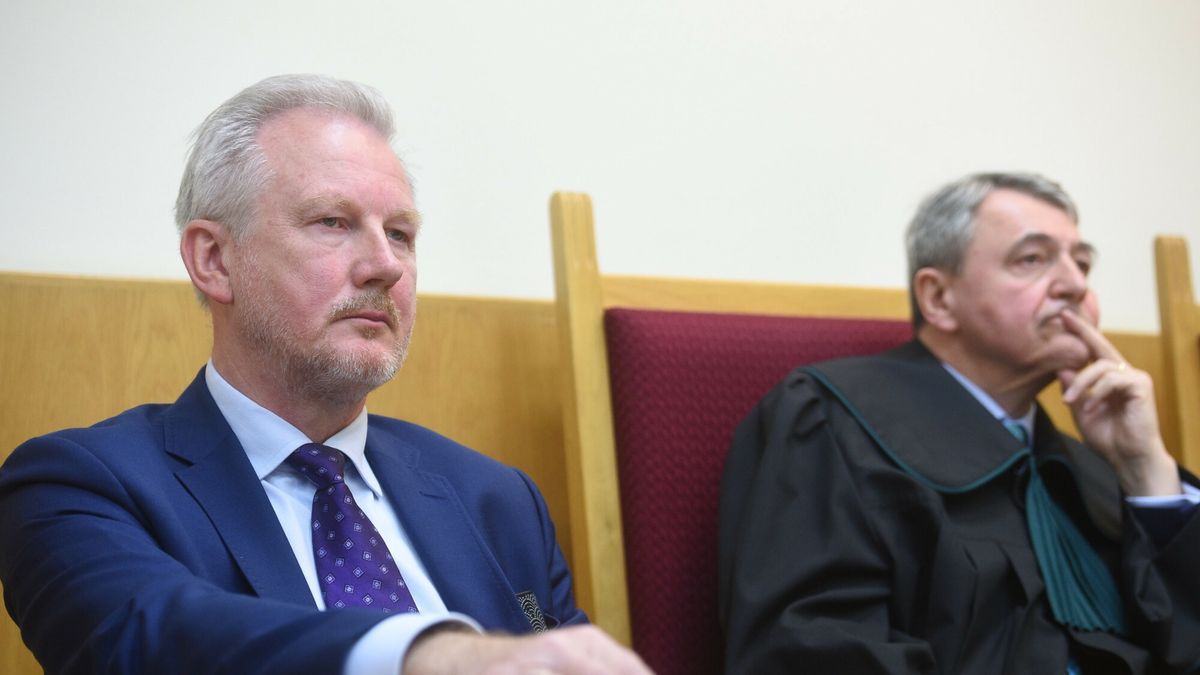 Wojciech Kwaśniak na jednej z rozpraw - jeszcze jako ofiara