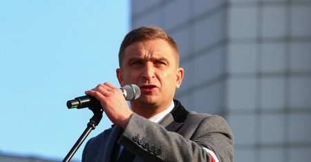 Bąkiewicz w przemówieniu o "kolaborantach" i "hołocie"