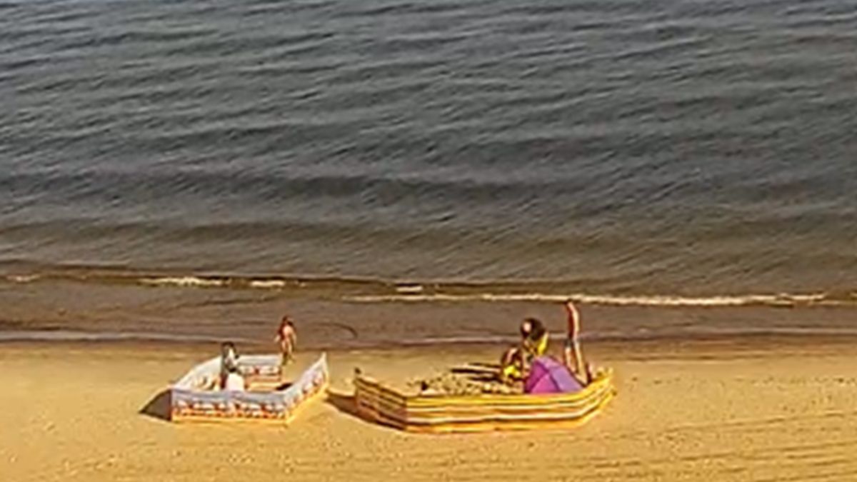 Plaża w Międzywodziu.